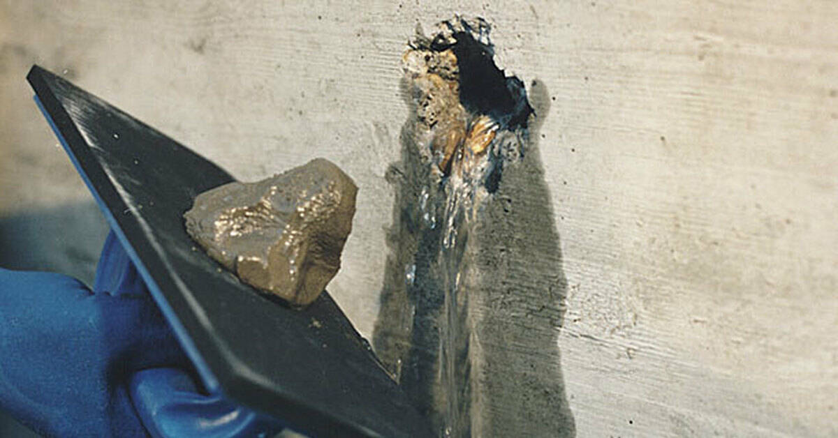 Как устранить протечки воды в бетонном фундаменте с помощью гидропломбы
